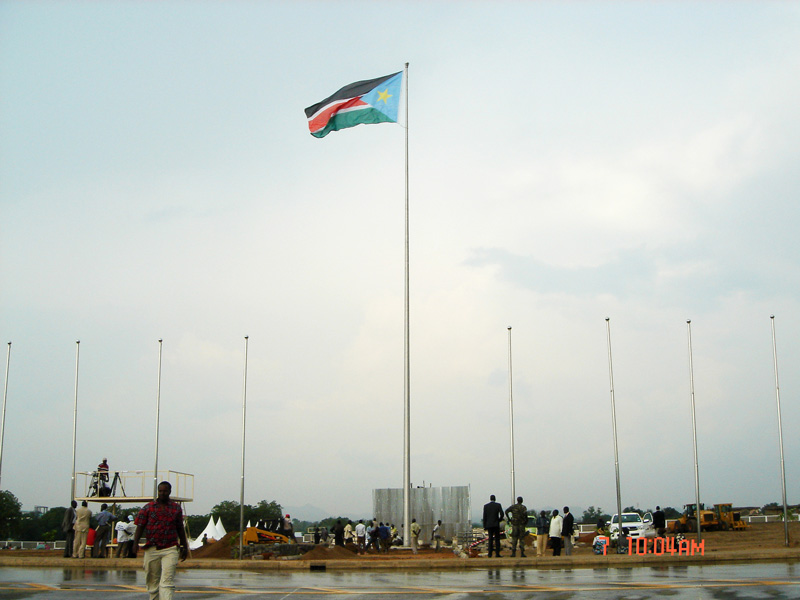 南苏丹建国庆典旗杆