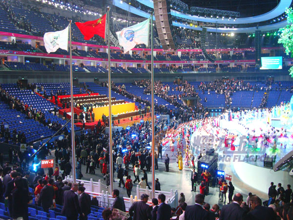上海世博会开幕升旗仪式旗杆